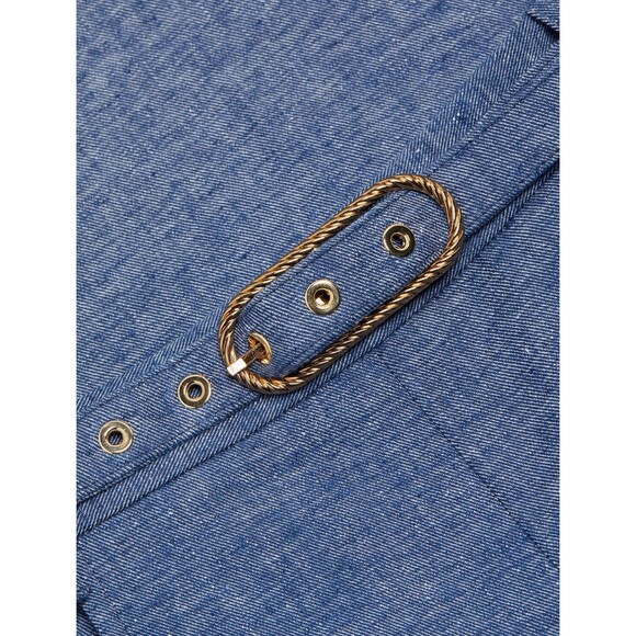 Zimmermann Eden Chambray Flared Pants Blue Size AU 3/US 10 - Picture 7 of 14